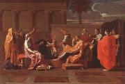 Nicolas Poussin Moses Trampling on the Pharaoh's Crown (mk08) painting